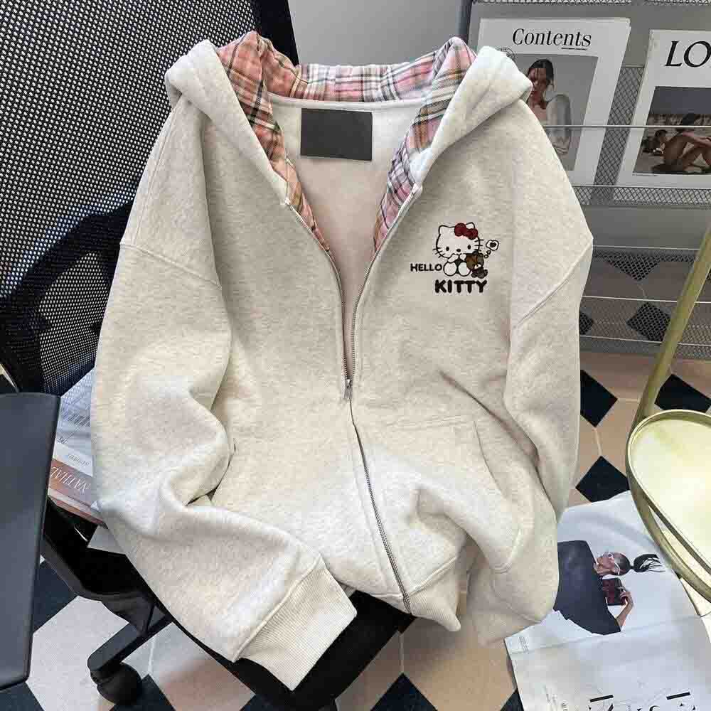 Winter Clothing Women'S - Hello Kitty Women's Hooded Sweatshirt Kawaii