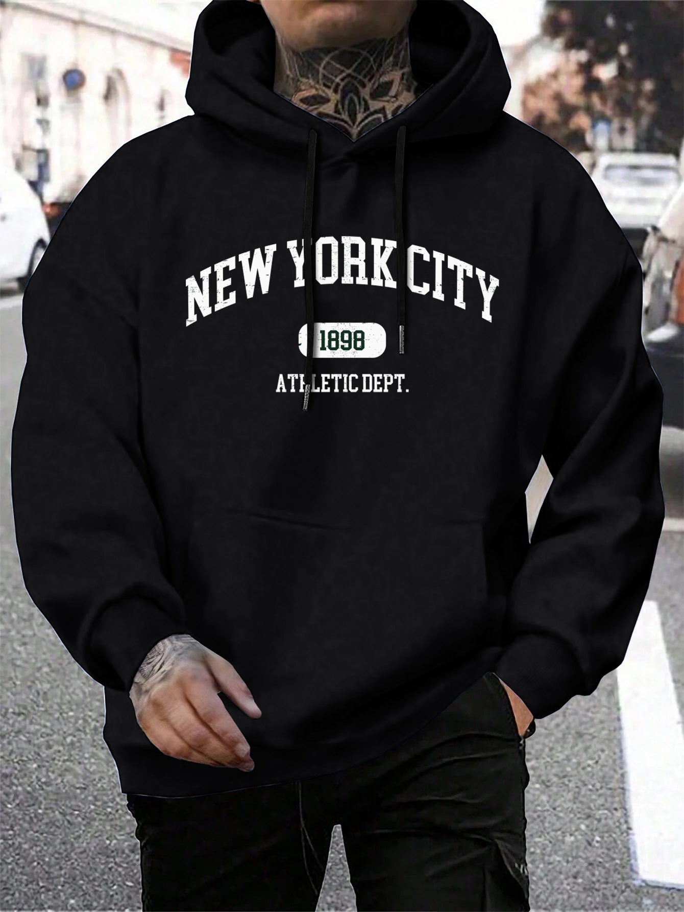 New York Usa City Letter Hoodi - Winter Clothing New York review and price