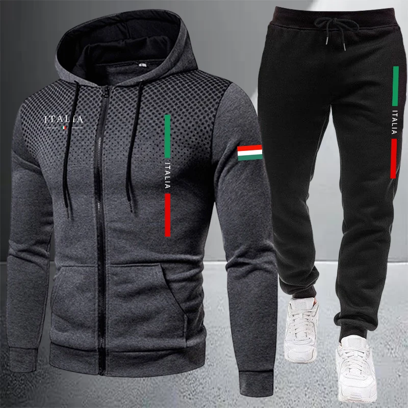 Men's Tracksuit Casual Zip Hoo - Winter Clothing Clearance Sale review and price