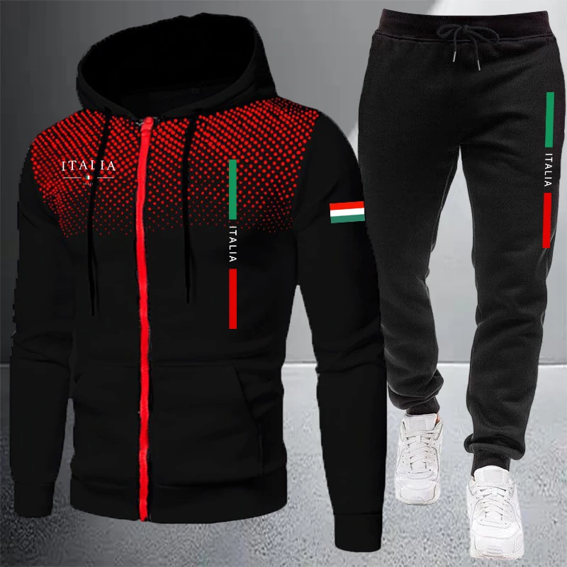 Men's Tracksuit Casual Zip Hoo - Winter Clothing Clearance Sale review and price