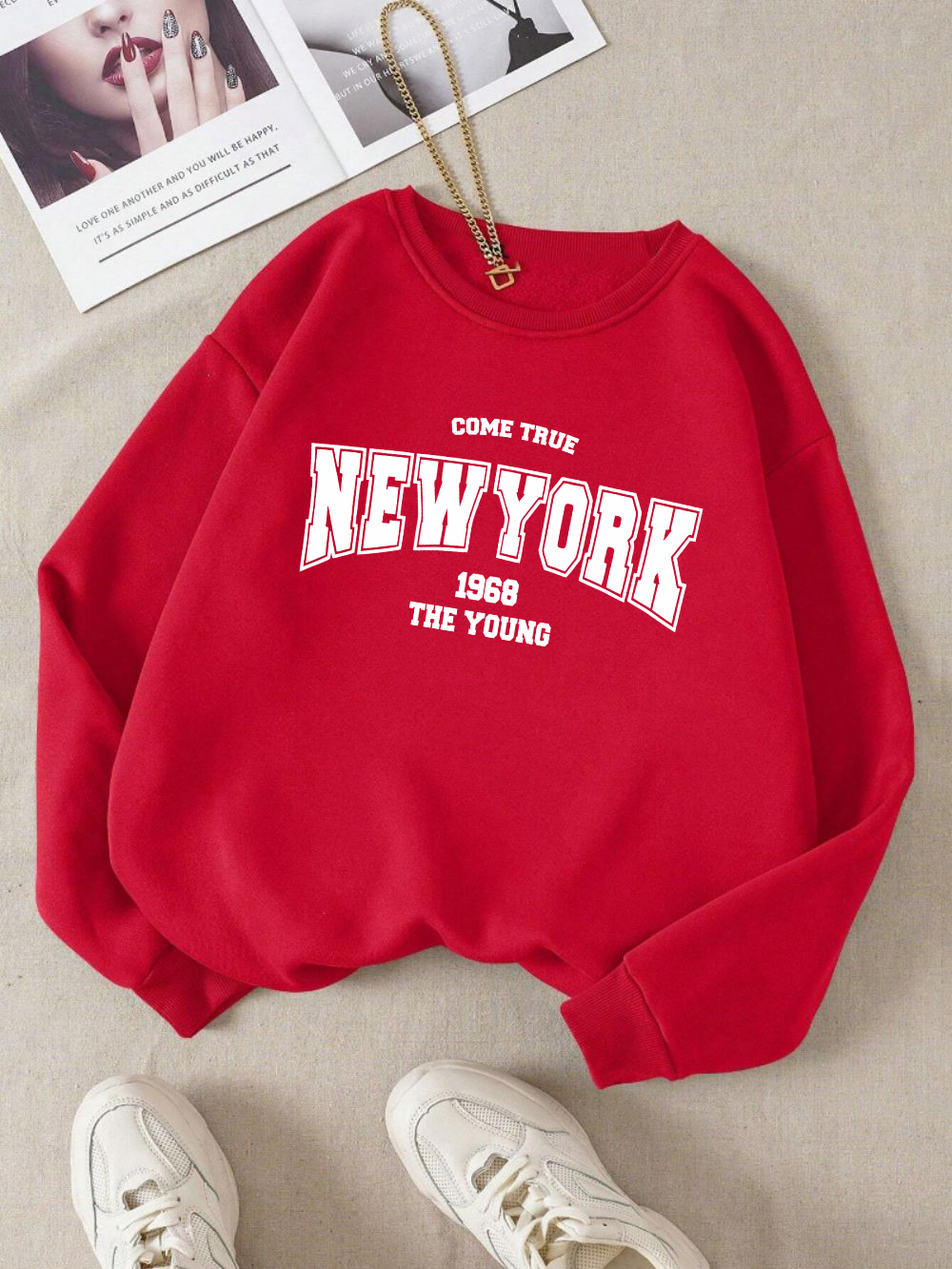 New York 1968 Women Sweatshirt - Winter Clothing New York review and price
