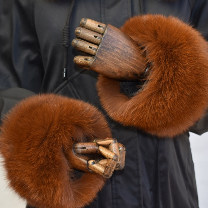 Fox Fur Cuffs For Women Whole  - Winter Clothing Clearance Sale review and price