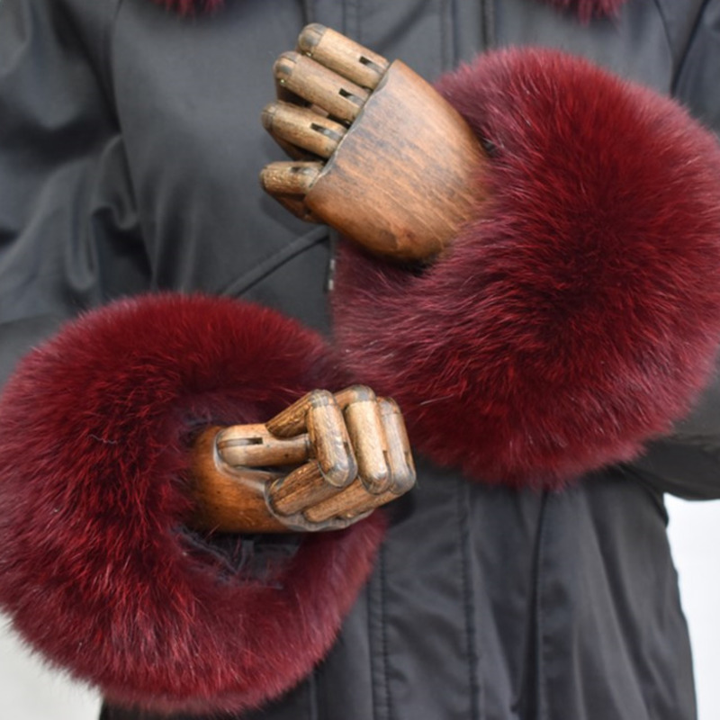 Fox Fur Cuffs For Women Whole  - Winter Clothing Clearance Sale review and price