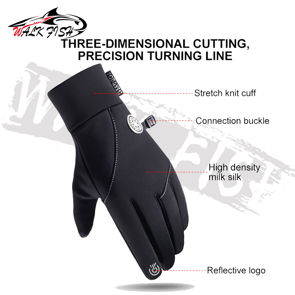 WALK FISH Winter Anti-slip Fis - Knit Glove Touch Screen review and price