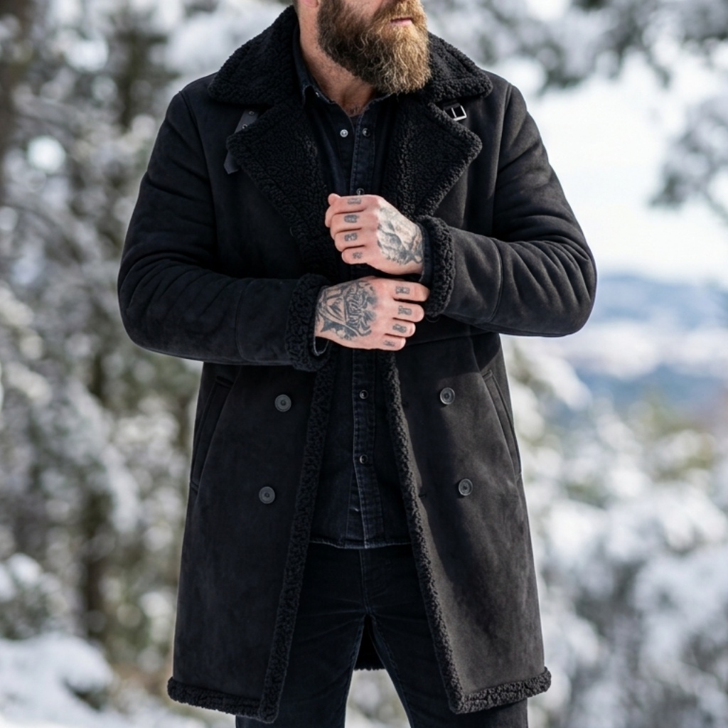 Men's Faux Suede Fur Lined Win - Winter Clothing Clearance Sale review and price