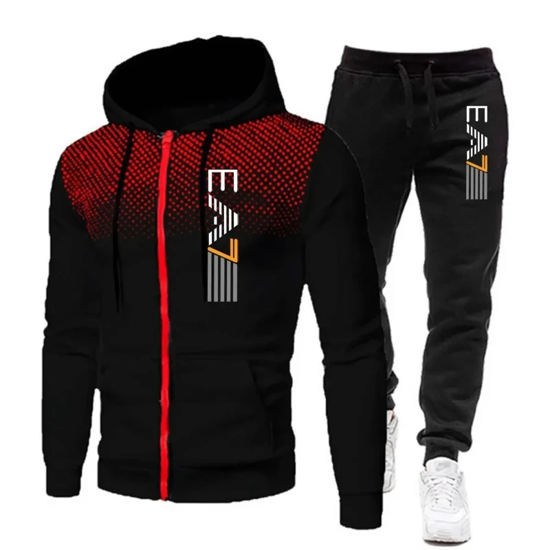 Warm Hooded Sports Outfit For  - Winter Clothing Clearance Sale review and price