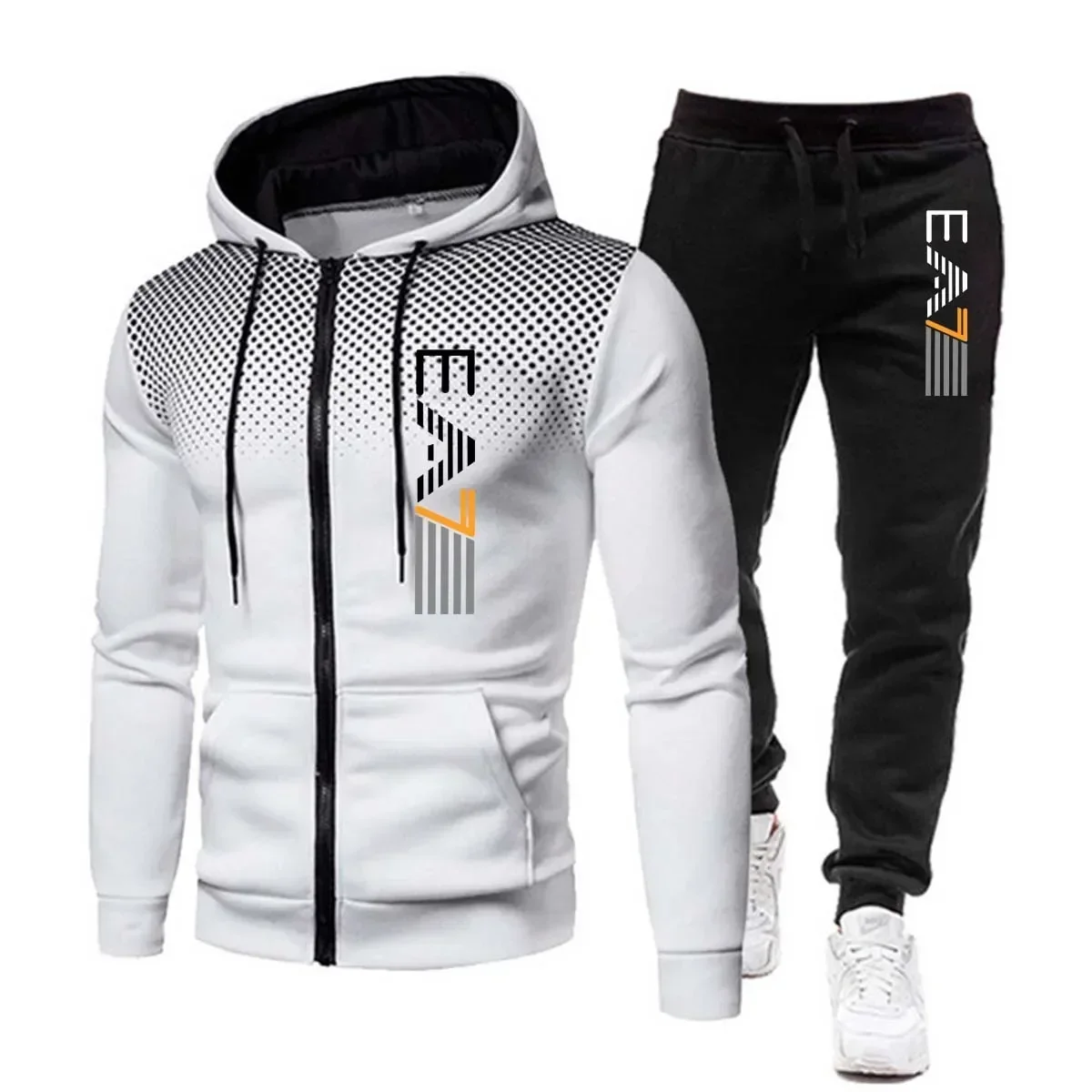 Warm Hooded Sports Outfit For  - Winter Clothing Clearance Sale review and price