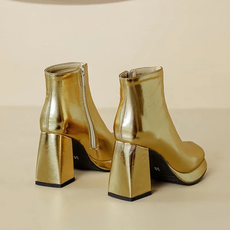 Shiny Silver Gold Winter Autum - Winter Clothing Women'S review and price
