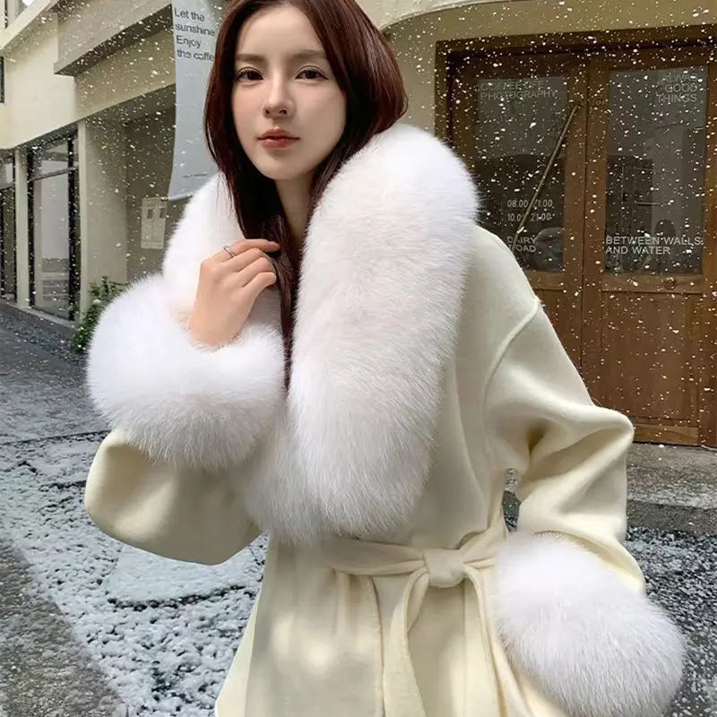 2025 Real Fox Fur Collar Winte - Winter Clothing Clearance Sale review and price