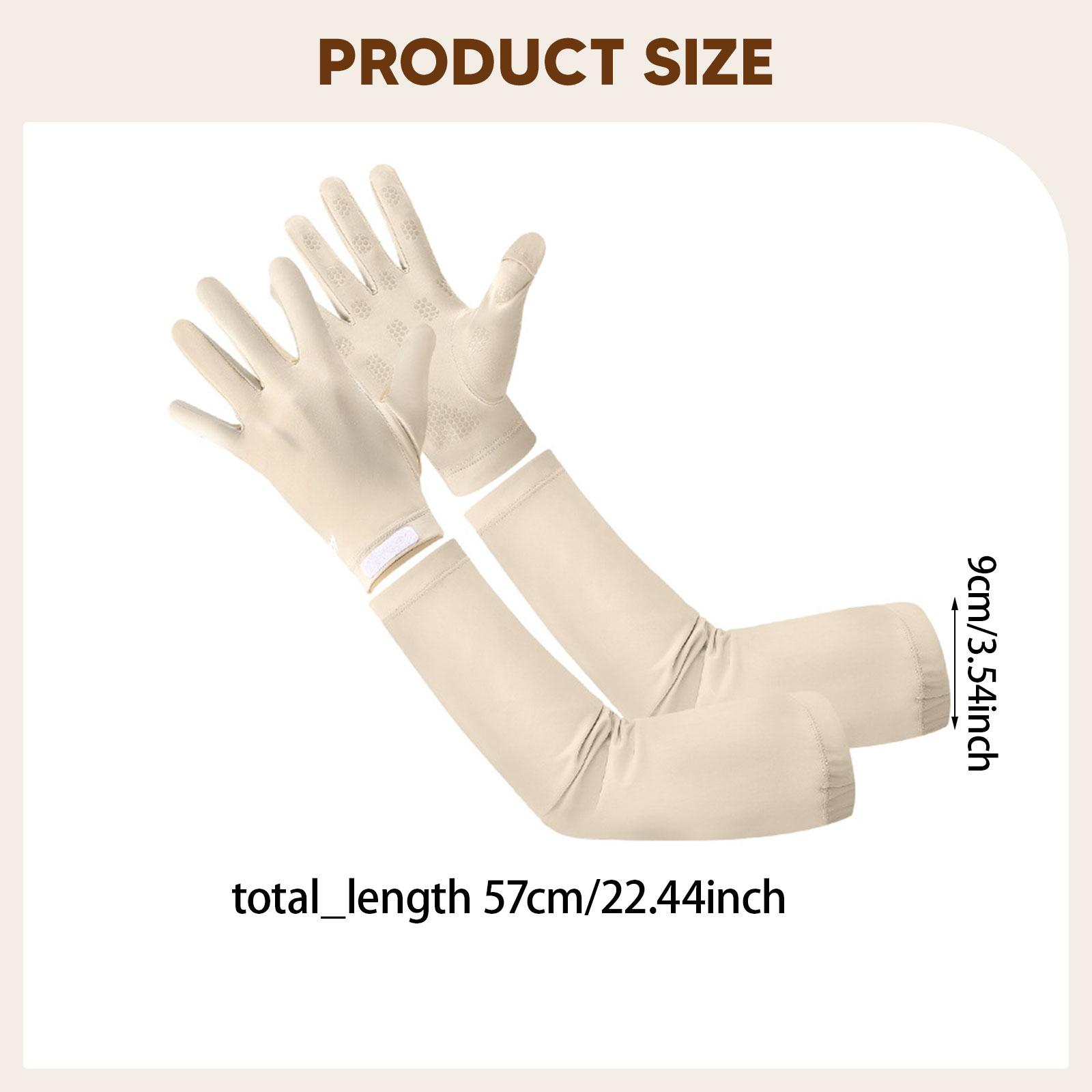 Full Finger Cooling Arm Sleeve - Knit Glove Touch Screen review and price